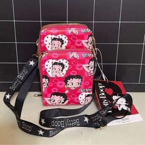Betty Boop Vibrant Pink Crossbody Bag